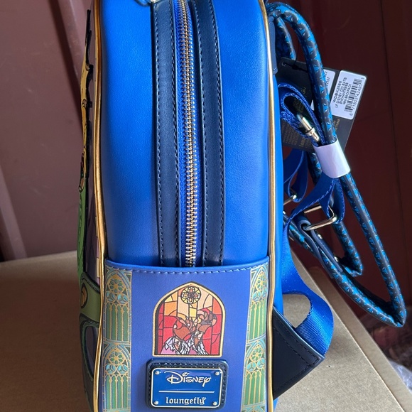 Loungefly Beauty and the Beast Enchantress Stained Glass Mini Backpack D23 Belle main image 7
